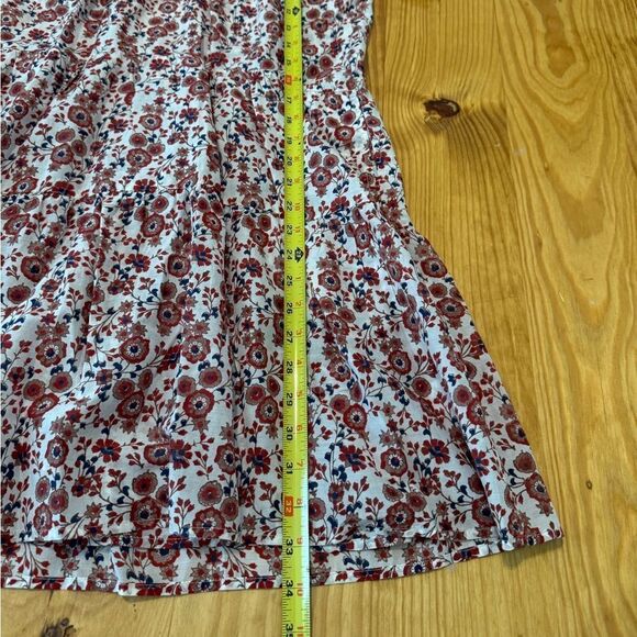 Xirena Dalyn Dress Women's XS Tiered Floral Red Spark Cotton Silk Blend NWT - Picture 7 of 15